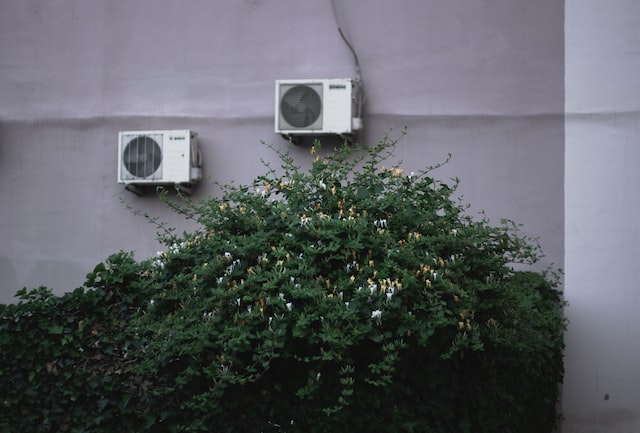 air conditioners next to each other
